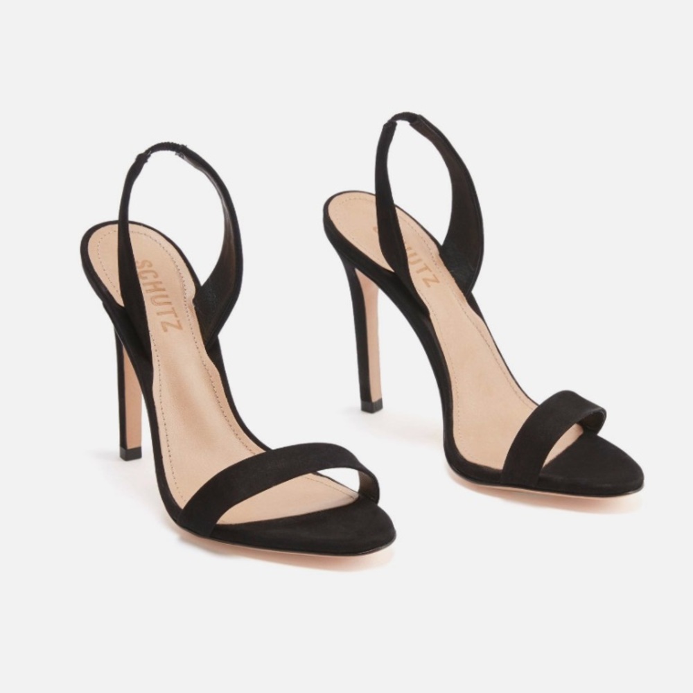 Schutz Luriane Suede Slingback Sandals 8